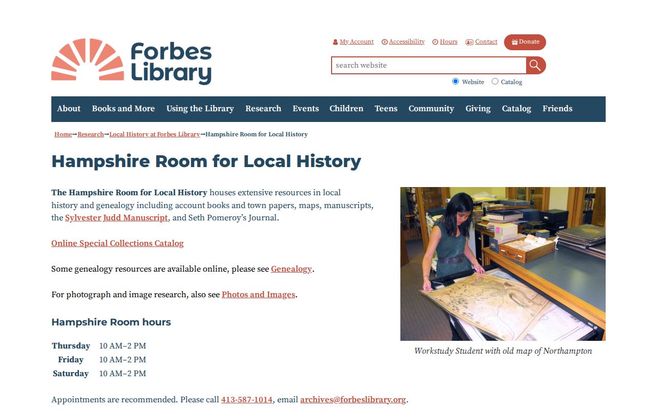 Northampton city directory research resources in the Forbes Library Hampshire Room