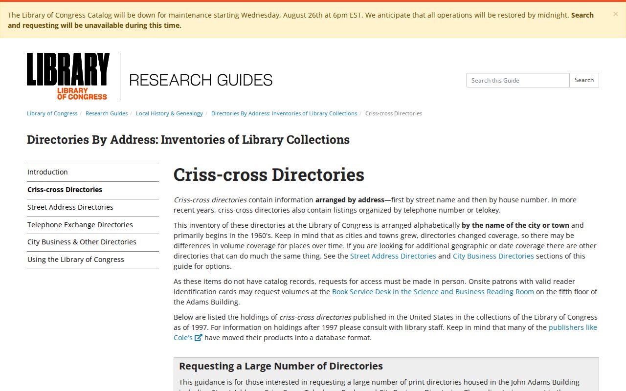 Northampton previous residents criss-cross directory guide